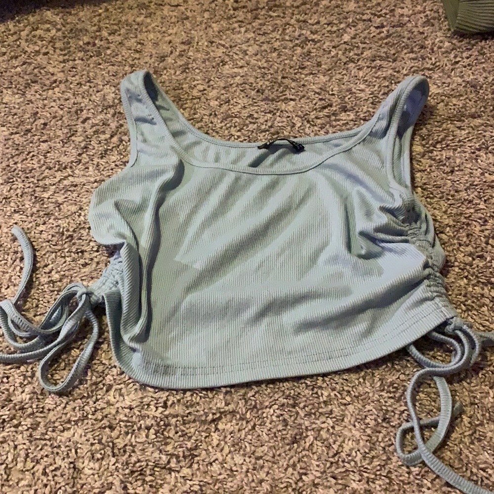 blue shein top